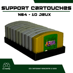Support 10 Cartouches N64